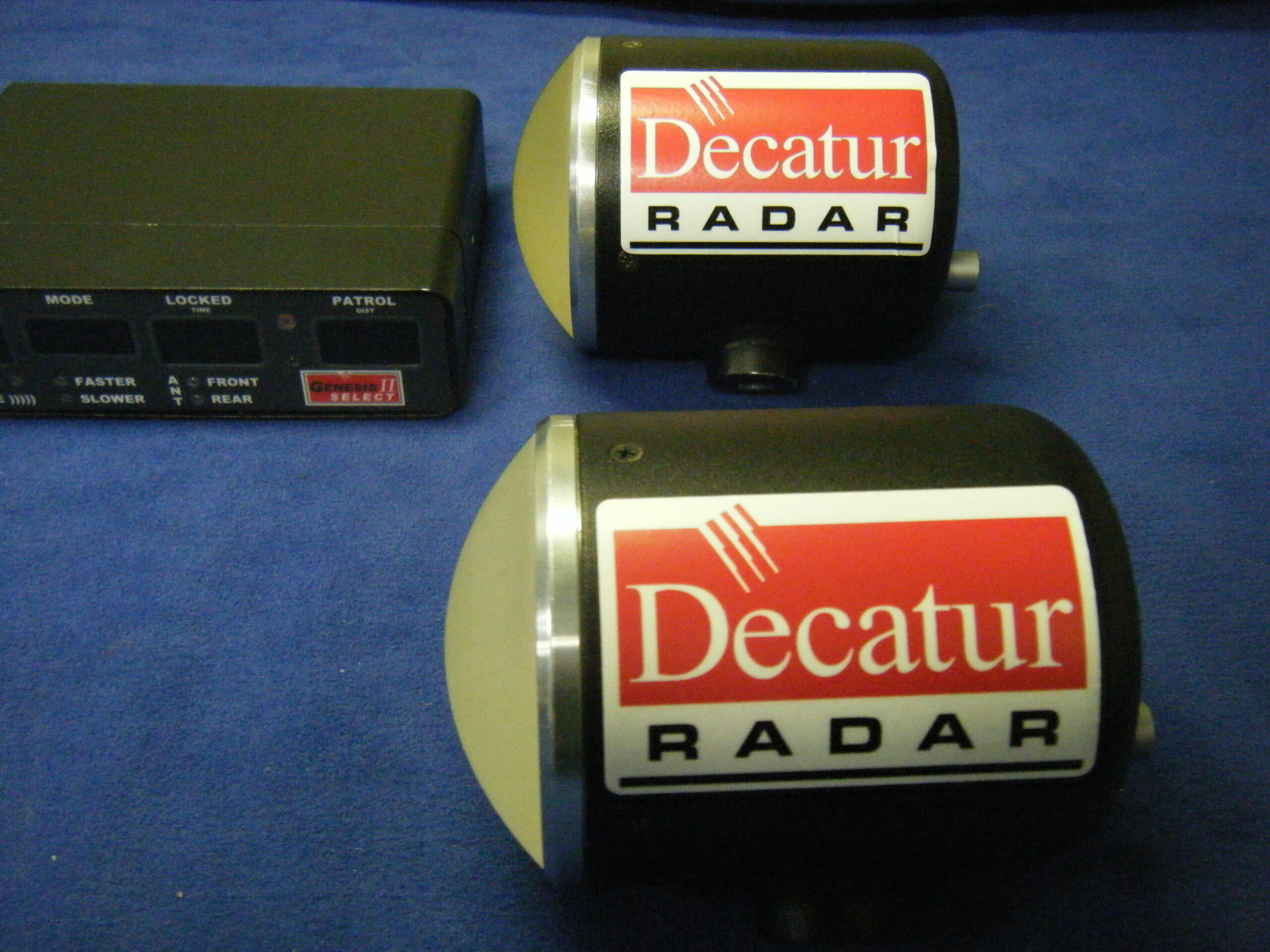 Tested Front and Rear Decatur Genesis I Police Radar Dual Antenna 